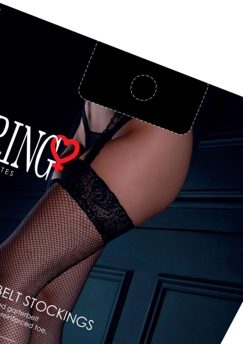 Fishnet Garterbelt Stockings Black Fishnet Garterbelt Stockings Black