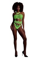 BODY WITH GRECIAN NECKLINE - NEON GREEN - XS/XL