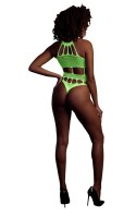 BODY WITH GRECIAN NECKLINE - NEON GREEN - XS/XL