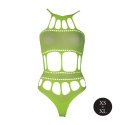 BODY WITH GRECIAN NECKLINE - NEON GREEN - XS/XL