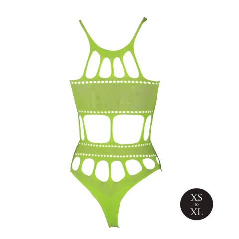 BODY WITH GRECIAN NECKLINE - NEON GREEN - XS/XL BODY WITH GRECIAN NECKLINE - NEON GREEN - XS/XL