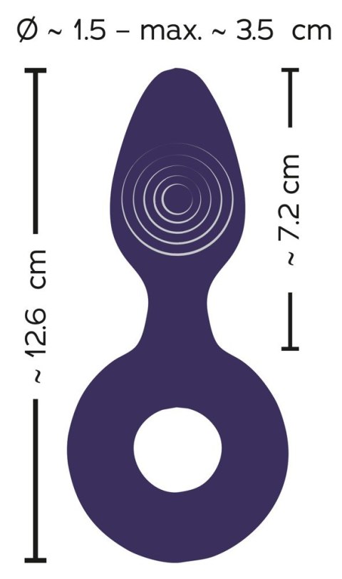 Korek analny z wibracjami 12,6cm Sweet Smile