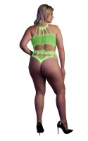 BODY WITH GRECIAN NECKLINE - NEON GREEN - XL/XXXXL