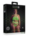 BODY WITH GRECIAN NECKLINE - NEON GREEN - XL/XXXXL