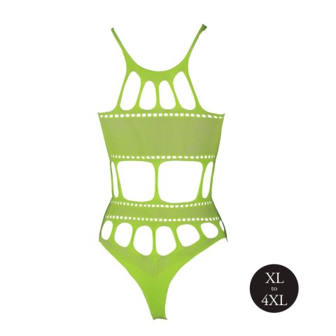 BODY WITH GRECIAN NECKLINE - NEON GREEN - XL/XXXXL BODY WITH GRECIAN NECKLINE - NEON GREEN - XL/XXXXL