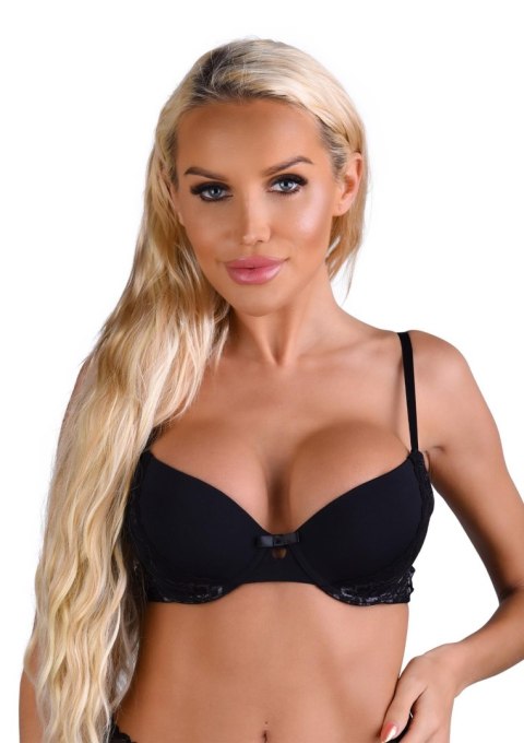 Push-up bra w/ lace racerback Black Push-up bra w/ lace racerback Black