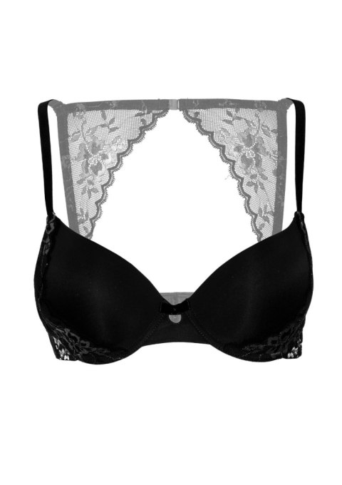 Push-up bra w/ lace racerback Black Push-up bra w/ lace racerback Black