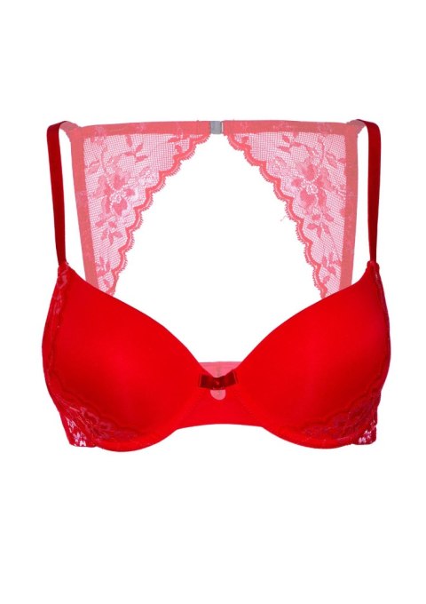 Push-up bra w/ lace racerback Red Push-up bra w/ lace racerback Red