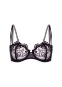 Very sexy embroidered bra Black