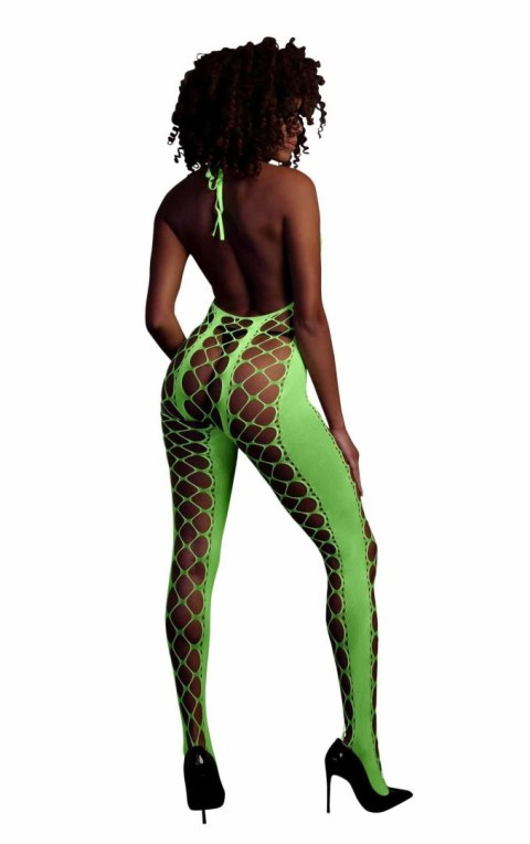 BODYSTOCKING WITH HALTERNECK - GREEN - XS/XL BODYSTOCKING WITH HALTERNECK - GREEN - XS/XL
