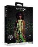 BODYSTOCKING WITH HALTERNECK - GREEN - XS/XL