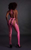BODYSTOCKING WITH HALTERNECK - PINK - XS/XL