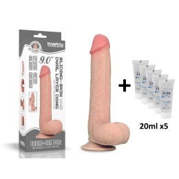 REALISTYCZNE DILDO PENIS RUCHOME 23 CM+LUBRYKANT
