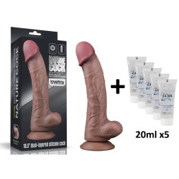 MEGA WIELKIE DŁUGIE DILDO PENIS 26,5CM + LUBRYKANT
