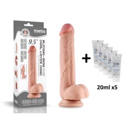 REALISTYCZNE DILDO PENIS RUCHOME 24 CM+LUBRYKANT