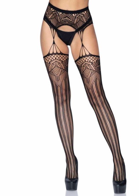 Net garter belt stockings Black Net garter belt stockings Black