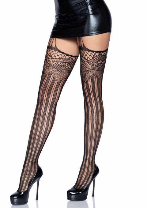 Net garter belt stockings Black Net garter belt stockings Black