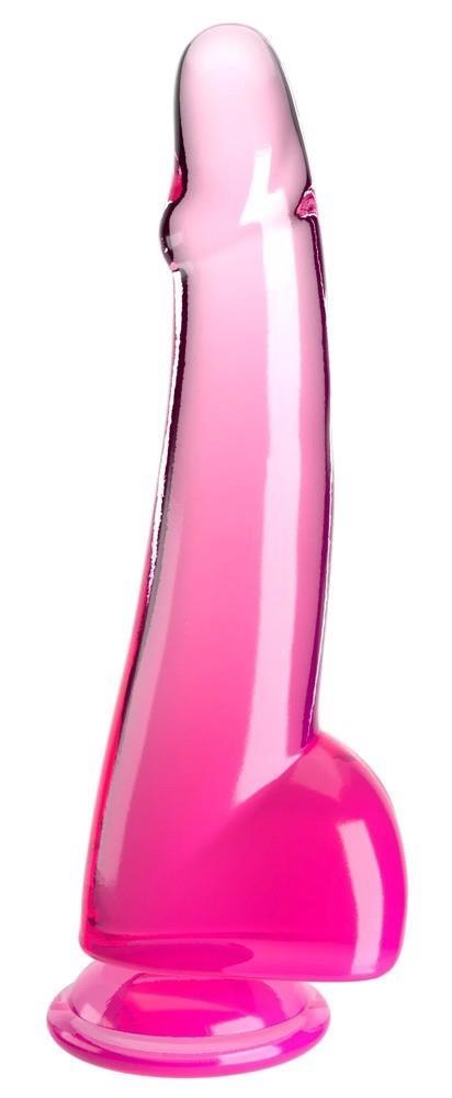 KingCockClear 10 w balls pink KingCockClear 10 w balls pink