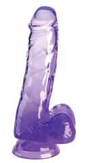 KingCockClear 6 w balls purple