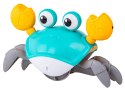 INTERAKTYWNA ZABAWKA PEŁZAJĄCY KRAB TAŃCZĄCY KRAB Uciekający Krab Interaktywna Zabawka Świeci Gra melodie Robot NIEBIESKI