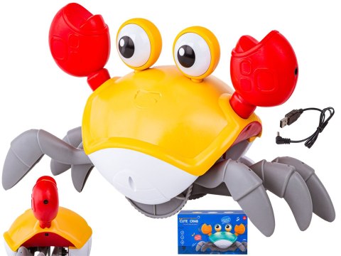 INTERAKTYWNA ZABAWKA PEŁZAJĄCY KRAB TAŃCZĄCY KRAB UCIEKAJĄCY KRAB INTERAKTYWNA ZABAWKA ŚWIECI GRA MELODIE ROBOT ŻÓŁTY INTERAKTYWNA ZABAWKA PEŁZAJĄCY KRAB TAŃCZĄCY KRAB UCIEKAJĄCY KRAB INTERAKTYWNA ZABAWKA ŚWIECI GRA MELODIE ROBOT ŻÓŁTY