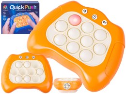 ZABAWKA ANTYSTRESOWA POP IT SENSORYCZNA KONTROLER ZABAWKA GRA ELEKTRONICZNA, WYPYCHANKA, PAD, KONTROLER POMARAŃCZOWY