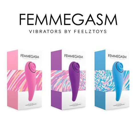 FEELZTOYS - FEMMEGASM TAPPING & TICKLING VIBRATOR TURQOISE FEELZTOYS - FEMMEGASM TAPPING & TICKLING VIBRATOR TURQOISE