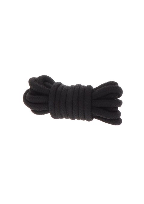 WIĄZANIA-BONDAGE ROPE 3 METER BLACK WIĄZANIA-BONDAGE ROPE 3 METER BLACK