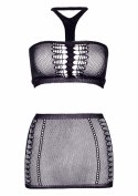Bielizna-Bielizna-Bandeau top and mini skirt