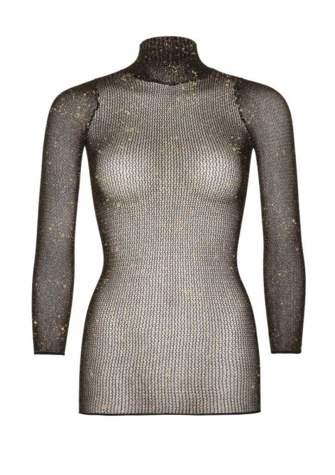 Bielizna-Lurex sleeved fishnet dress Bielizna-Lurex sleeved fishnet dress