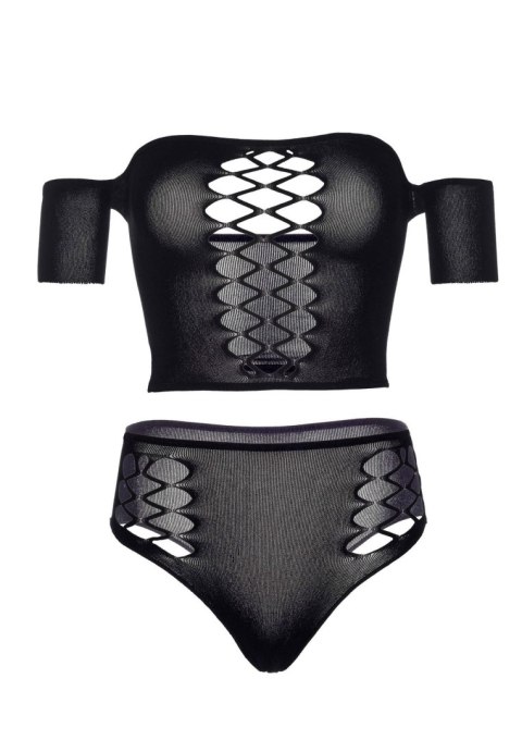 Bielizna-Opaque crop top and thong Bielizna-Opaque crop top and thong