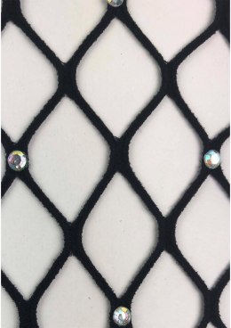 Bielizna-Rhinestone micro net tights