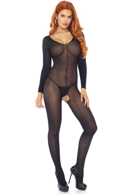 Bielizna-SHEER LONG SLEEVES BODYSTOCKING OS Bielizna-SHEER LONG SLEEVES BODYSTOCKING OS
