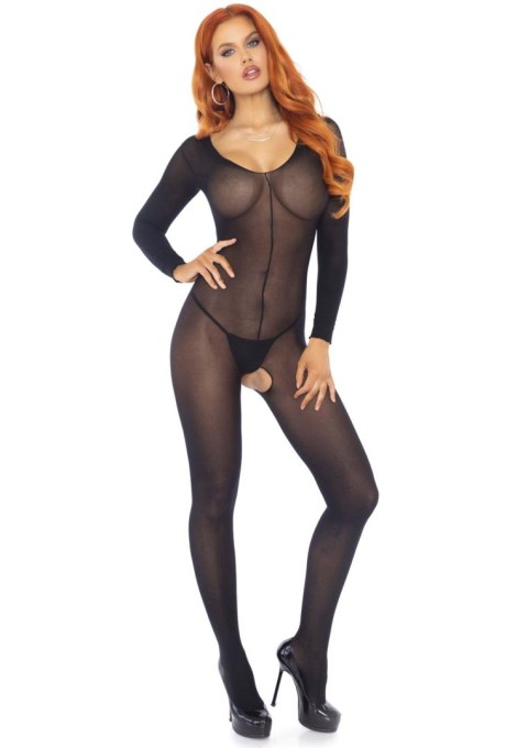Bielizna-SHEER LONG SLEEVES BODYSTOCKING OS Bielizna-SHEER LONG SLEEVES BODYSTOCKING OS