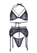 Bra top, garterbelt & string