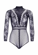 Fishnet bodysuit w. snapcrotch