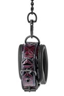 KRĘPOWANIE SOLIDNE KAJDANKI ŁAŃCUSZEK MOCNY SEX KAJDANKI-BLAZE ANKLE CUFF PURPLE