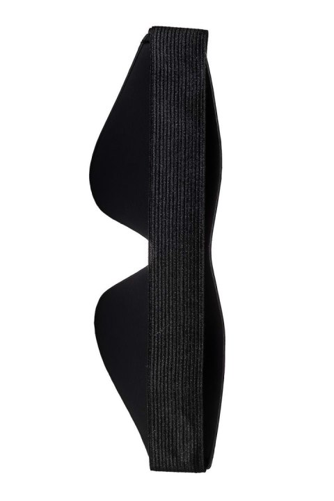 MASKA-BLAZE BLINDFOLD WITH PAINTING EDGE BLACK MASKA-BLAZE BLINDFOLD WITH PAINTING EDGE BLACK