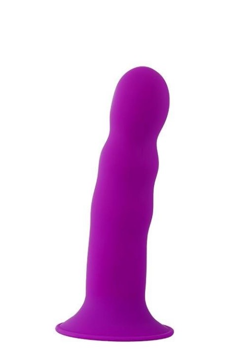 SOLID LOVE PREMIUM RIBBED DILDO, PURPLE SOLID LOVE PREMIUM RIBBED DILDO, PURPLE