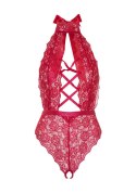 Teddy with crotchless panty