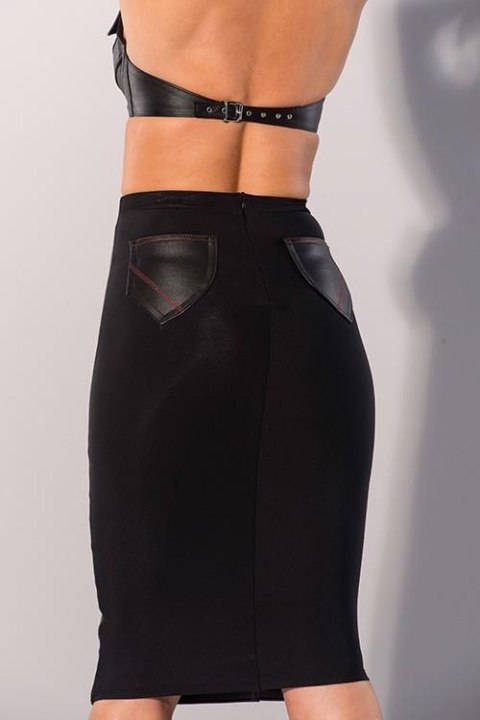 Bielizna-GP GENUINE LEATHER OVERKNEE SKIRT, S Bielizna-GP GENUINE LEATHER OVERKNEE SKIRT, S