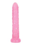 Dildo-A&E PINK JELLY SLIM DILDO