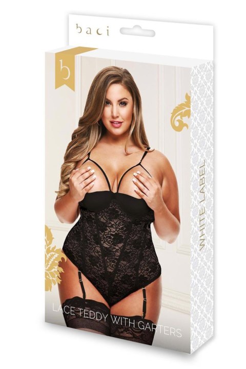 Bielizna-LACE TEDDY WITH GARTERS, Q Bielizna-LACE TEDDY WITH GARTERS, Q