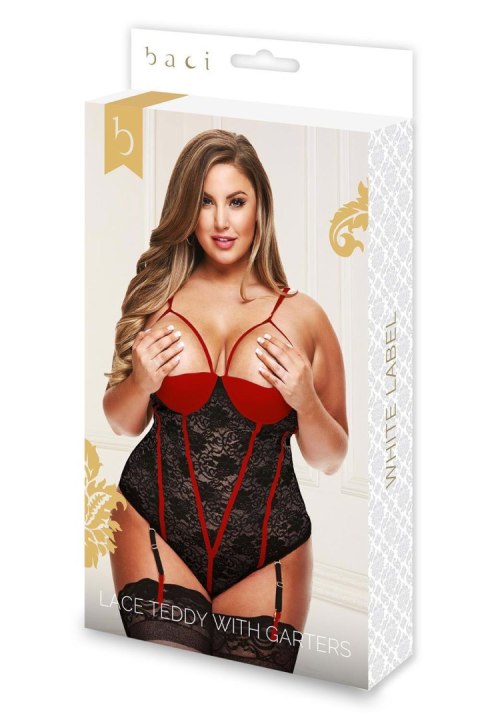 Bielizna-LACE TEDDY WITH GARTERS, Q Bielizna-LACE TEDDY WITH GARTERS, Q
