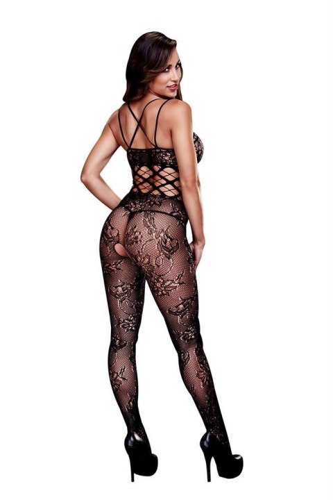 Bielizna-RACERBACK CROTCHLESS LACE BODYSTOCKING Bielizna-RACERBACK CROTCHLESS LACE BODYSTOCKING