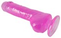JERRY GIANT DILDO CLEAR PINK
