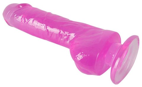 JERRY GIANT DILDO CLEAR PINK JERRY GIANT DILDO CLEAR PINK
