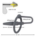 PENIS PLUG WITH GLANS RING
