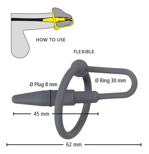 PENIS PLUG WITH GLANS RING PENIS PLUG WITH GLANS RING