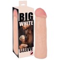 PRZEDŁUŻKA NA PENISA DUŻA GRUBA NAKŁADKA POSZERZA BIG WHITE SLEEVE